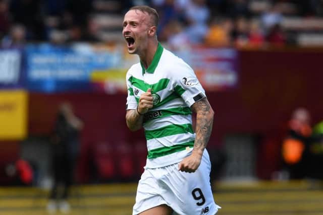 Leigh Griffiths celebrates his goal
