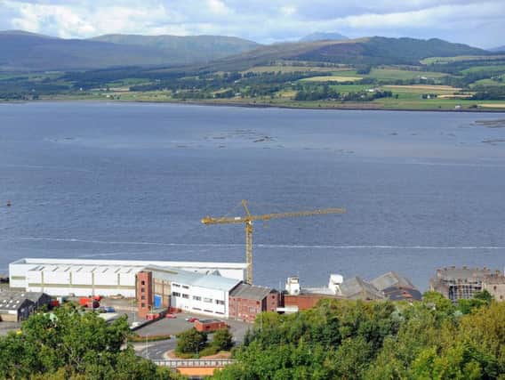 The Ferguson shipyard at Port Glasgow, which employs 350 people, could be nationalised. PIC: John Devlin/TSPL.
