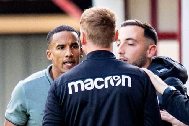 Celtic winger Scott Sinclair was involved in a bust-up with a Motherwell staff member after the Hoops' 5-2 win at Fir Park yesterday. (Various)