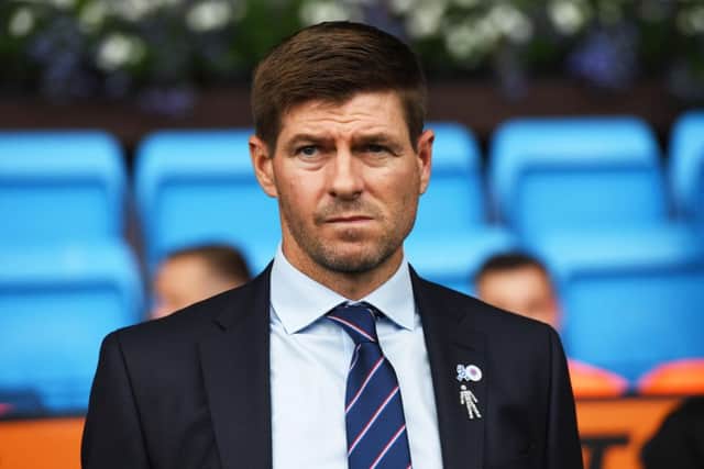 Steven Gerrard reckons Rangers dropped vital points against Hibs last season. Picture: SNS Group