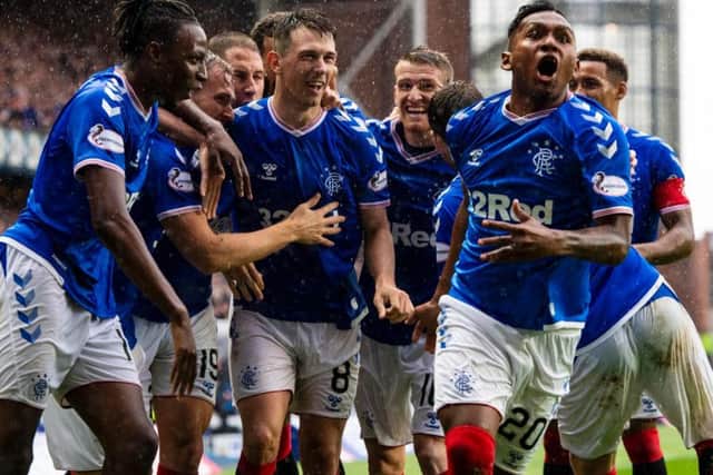 Rangers were dominant against Hibs. Picture: SNS
