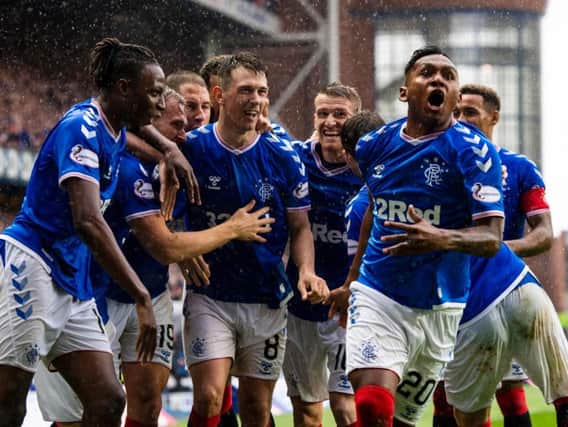Rangers were dominant against Hibs. Picture: SNS