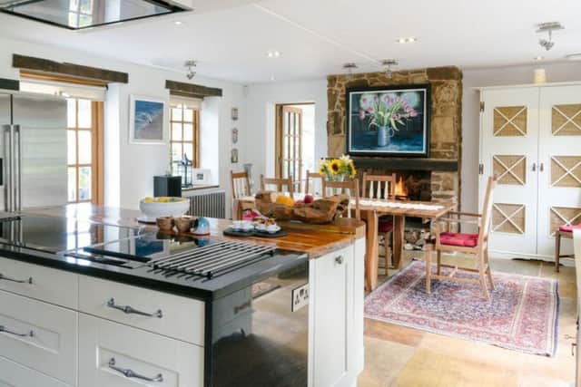 The dining area in the kitchen is ideal for family meals.
