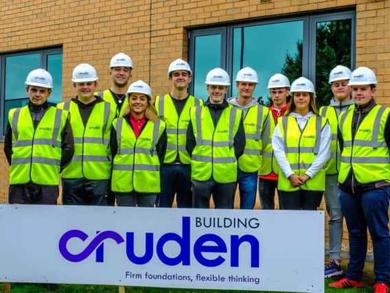 Cruden Group has welcomed 13 modern apprentices to its four-year programme. Picture: Robert Winning