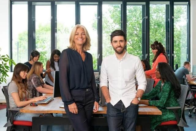 Linda Grant and Andy Fishburn of the Virgin Startup organisation. Picture: Contributed