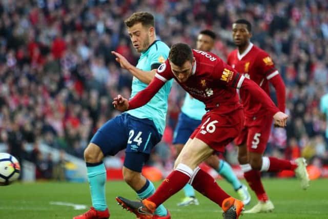 Andy Robertson and Ryan Fraser came head to head in the Premier League last season.