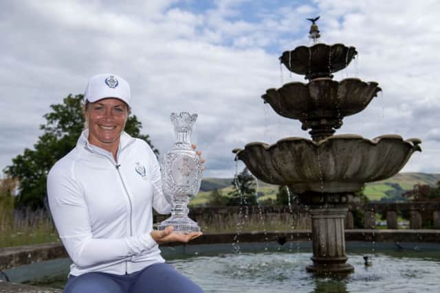 Suzann Petterson says she cant wait to get started after being given a captains pick for the Solheim Cup. Picture: SNS.