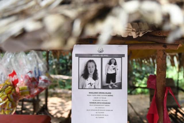 The London teenager disappeared from the Malaysian jungle resort of Dusun on Sunday August 4. Picture: AP