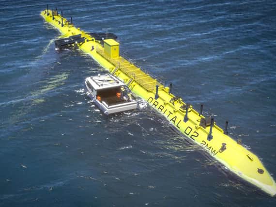The O2 will generate more than two megawatts from tidal stream resources. Picture: contributed