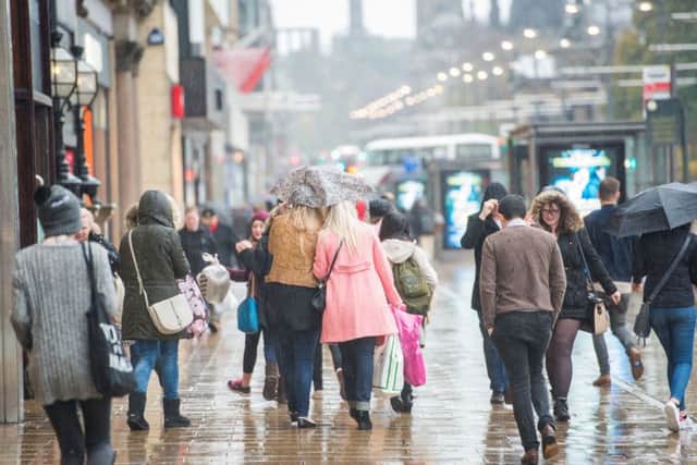 Experts say the long-term outlook for Scotlands high streets continues to remain challenging. Picture: Ian Georgeson