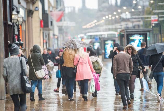Experts say the long-term outlook for Scotlands high streets continues to remain challenging. Picture: Ian Georgeson