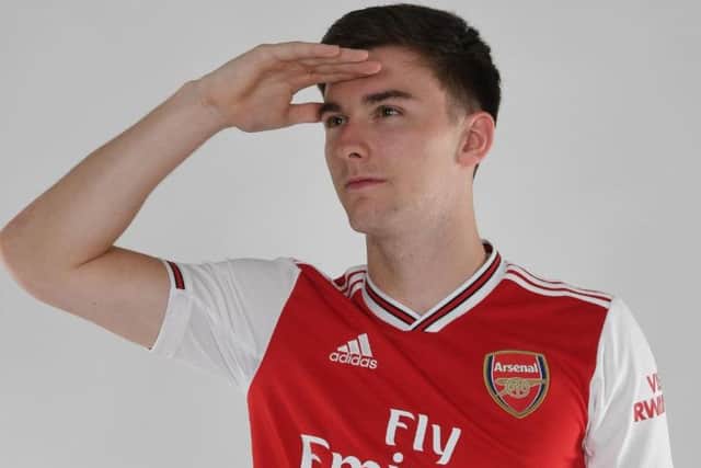 Kieran Tierney could be on his way back to Celtic - if the Hoops reach the Europa League group stages and draw Arsenal (Various)