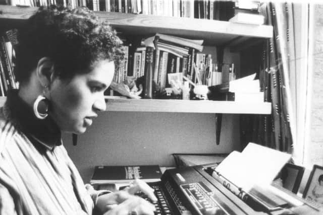 A young Jackie Kay at work. Picture: EIF