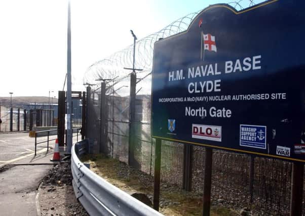HMNB Clyde is the home of the Royal Navy in Scotland, but its role as the base for the UK's nuclear deterrent has long proved controversial. Picture: Robert Perry