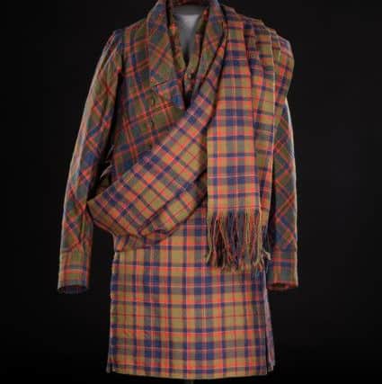 Part of a tartan suit made for the occasion with Sir Walter Scott setting out a dress code for Edinburgh residents to observe. PIC: NMS.