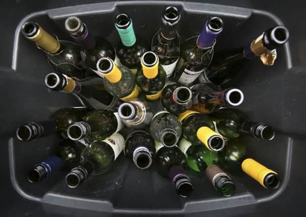 Only around 65 per cent of bottles are recycled in Scotland  but it could rise to 90 per cent with a small incentive. Picture: PA