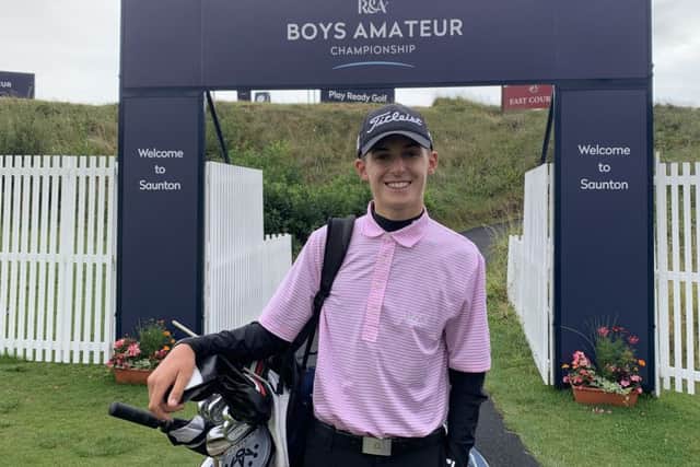 Connor McKinney impressed in Saunton. Picture: The R&A