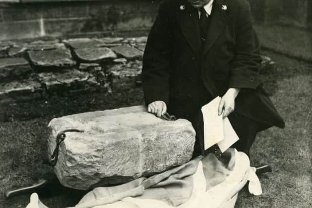 The Stone of Destiny was famously removed from Westminster Abbey on Christmas Day 1950 by a group of student Nationalists. It was recovered from Arbroath Abbey in 1951. Picture: Arthur Binnie/TSPL