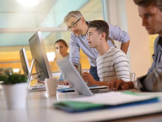 The number of people taking part in graduate apprenticeships has tripled in just a year, according to Skills Development Scotland
