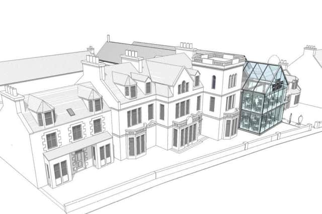 An artist's impression of the fully refurbished Glen Mhor Hotel. Image: contributed