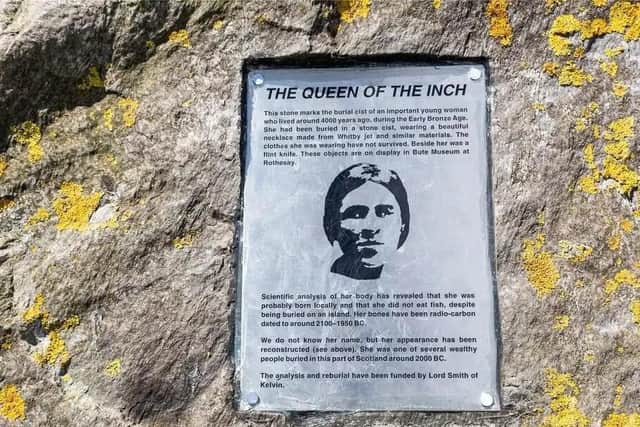 A farmer discovered the remains of a local Bronze Age woman, the Queen of the Inch, in the 1960s.