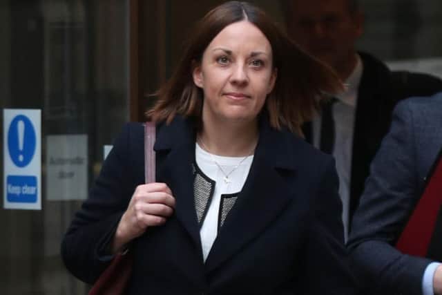 Former Scottish Labour leader Kezia Dugdale leaving Edinburgh Sheriff Court earlier this year where she is faced a defamation action brought by pro-independence blogger Stuart Campbell.