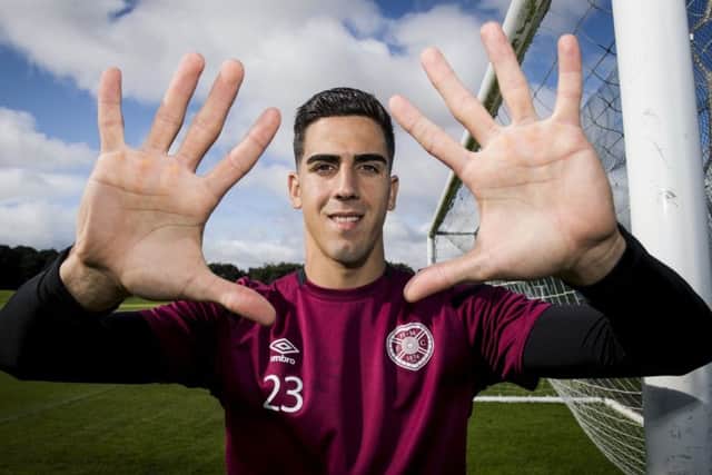 Goalkeeper 
Joel Pereira, who has joined Hearts on loan from Manchester United. Picture: SNS