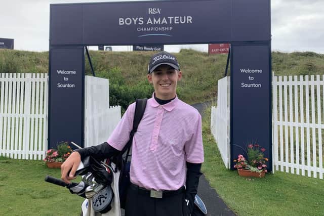 Connor McKinney is through to the last 32 at the Boys' Amateur Championship.
