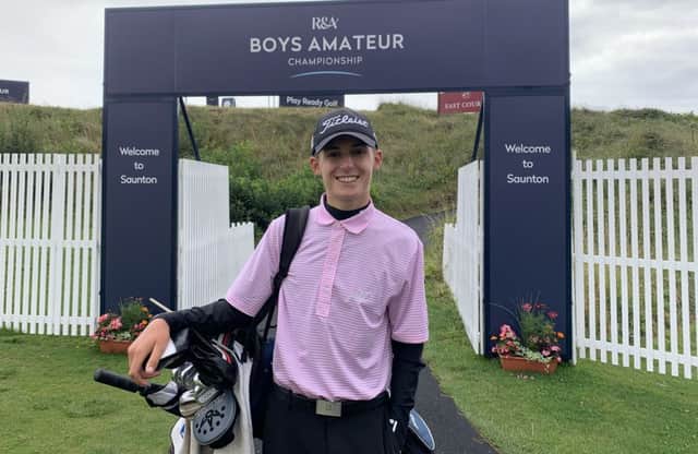 Connor McKinney is through to the last 32 at the Boys' Amateur Championship.