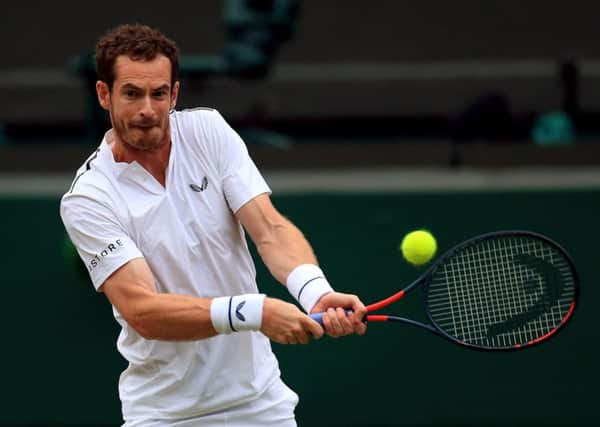 Sir Andy Murray in action. Picture: Mike Egerton/PA Wire.