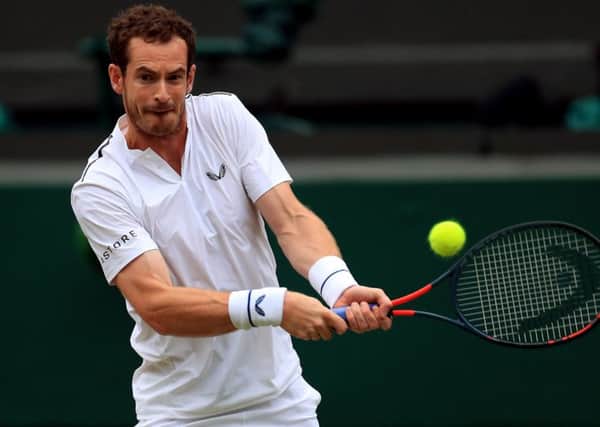 Andy Murray beat Harry Styles, Aiden Turner and Jamie Dornan Mike Egerton/PA Wire.
