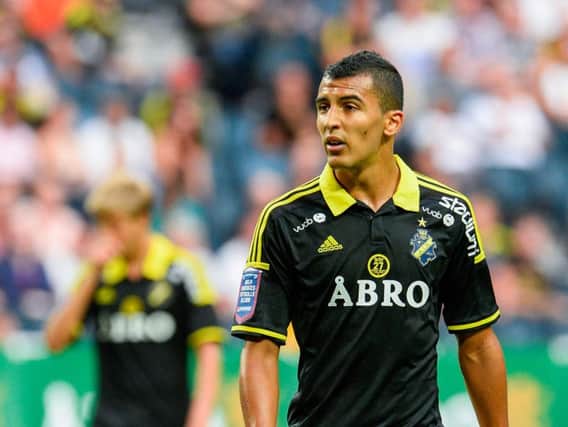 Nabil Bahoui scored for AIK against Sheriff Tiraspol to set up a tie with Celtic