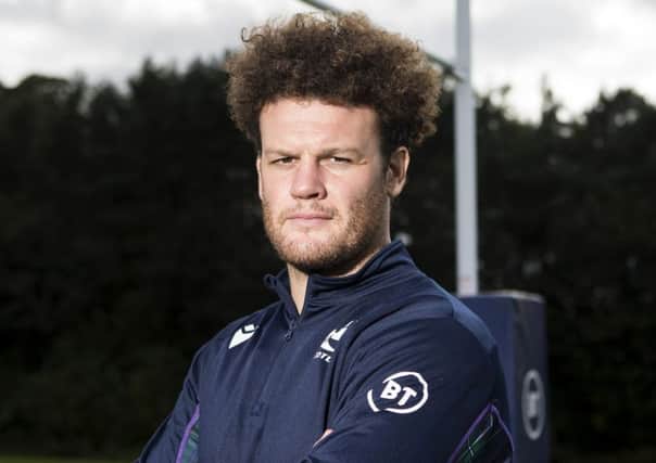 Duncan Taylor is back from injury and will start for Scotland against France. Picture: Bruce White/SNS