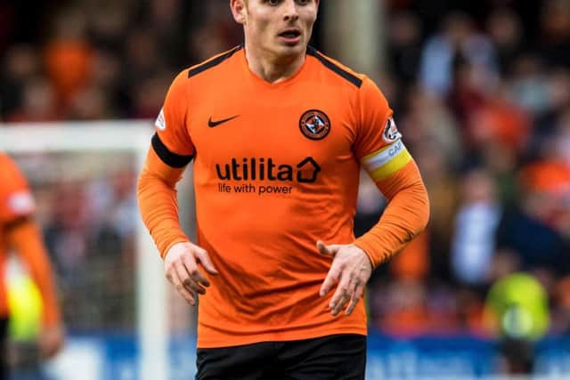 Fraser Fyvie in action for Dundee United