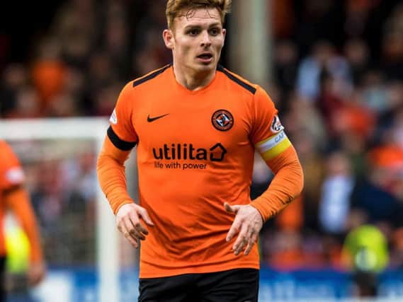 Fraser Fyvie in action for Dundee United