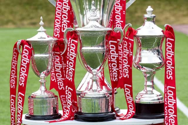 One small step: Ladbrokes is ending sponsorship of Scotlands leagues  but the sport is still too reliant on betting firms support. Photograph: Bill Murray/SNS Group