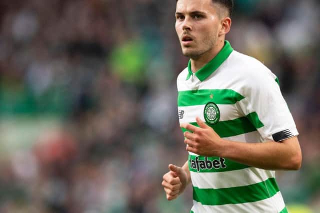 Lewis Morgan in action for Celtic
