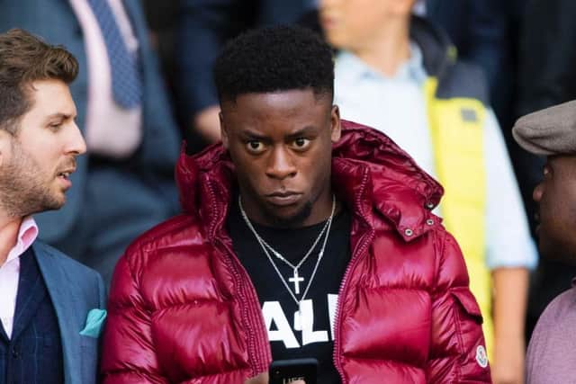 Jonathan Afolabi pictured at Celtic Park