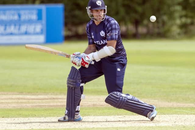 Kyle Coetzer was four runs short of a century. Picture: @ICC/Donald MacLeod
