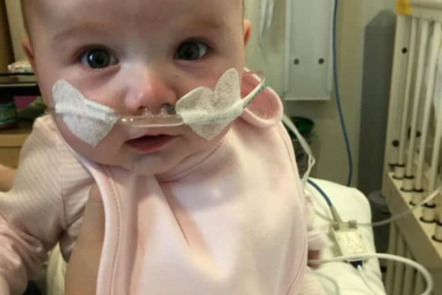 Lucy, from Redding, Falkirk, was still in the womb when the "horrific" diagnosis was delivered to parents. Picture: SWNS