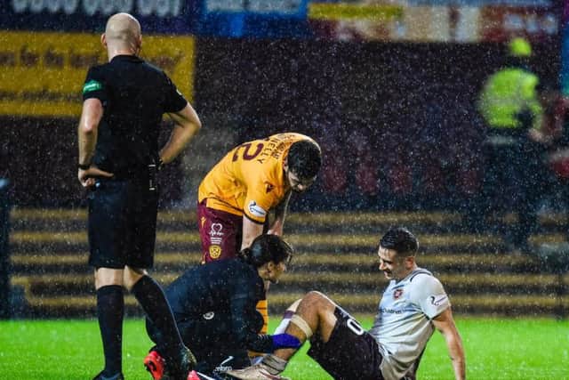 Jamie Walker was injured against Motherwell. Picture: SNS