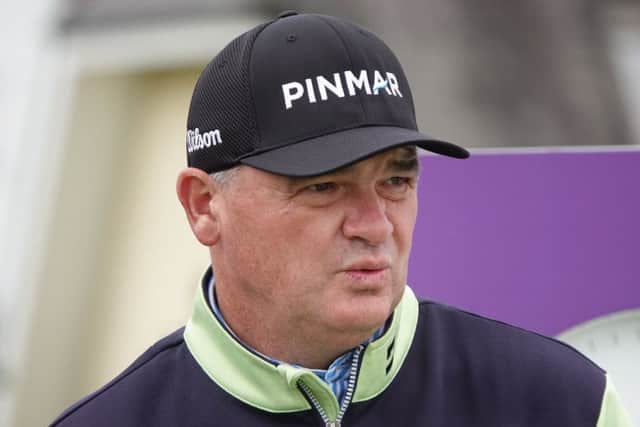 Paul Lawrie pictured during the final round of the Scottish Senior Open at Craigielaw. Picture: Getty Images