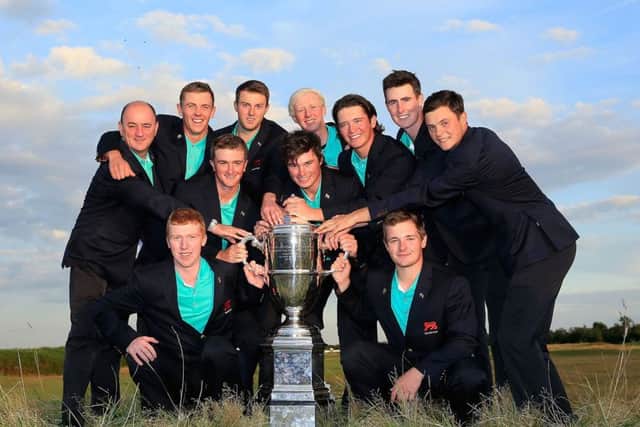 Great Britain & Ireland will be bidding to repeat a 2015 Walker Cup win over the Americans in this year's match at Royal Liverpool. Picture: Getty Images