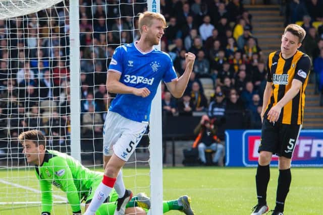 Filip Helander in action for Rangers against East Fife.