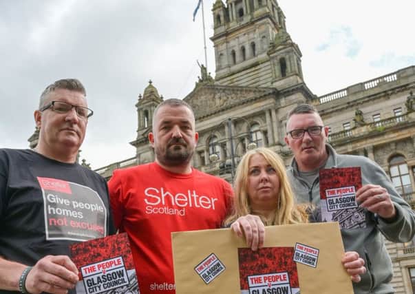 A delegation of formerly homeless people are to deliver a copy of a lawyer"s letter to Glasgow City Council.
