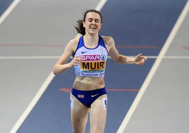 Laura Muir suffered a muscle injury during the final lap of her recent 1,500m victory at the Diamond League meeting in London. Picture: SNS.
