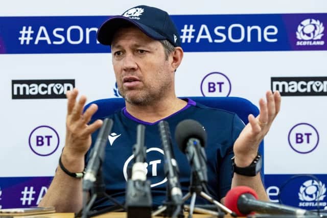 Scotland defence coach Matt Taylor says some players have played their way out of contention. Picture: Craig Williamson/SNS/SRU