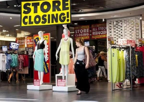 Nine closures a month have hit Scottish high streets hard.