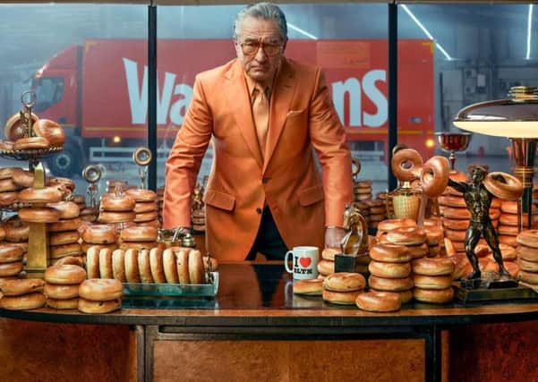 Robert De Niro, not waiting, but flogging bread (Picture: PA)