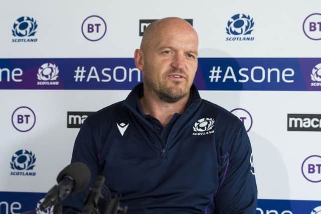Scotland coach Gregor Townsend announces his team to play France at BT Murrayfield. Picture: Mark Scates/SNS